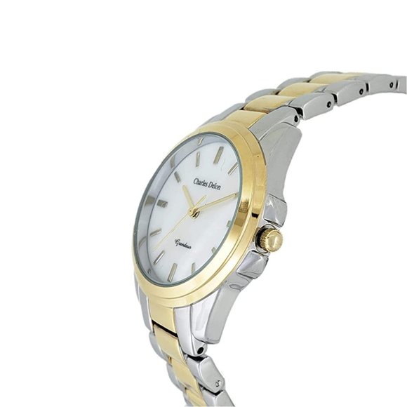 Charles Delon Casual Style Silver/Gold Watch - Picture 3 of 3